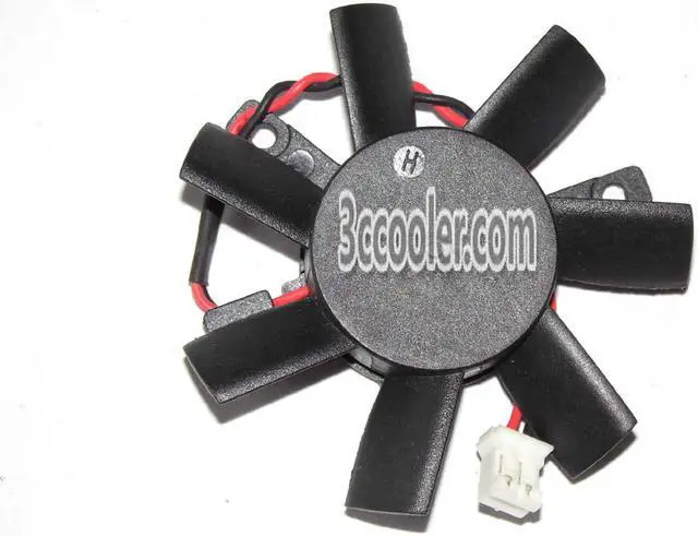 Alt view image 2 of 4 - Zyvpee power logic PLD05010S12HH 12V 0.25A 2 wires 2 pins vga fan