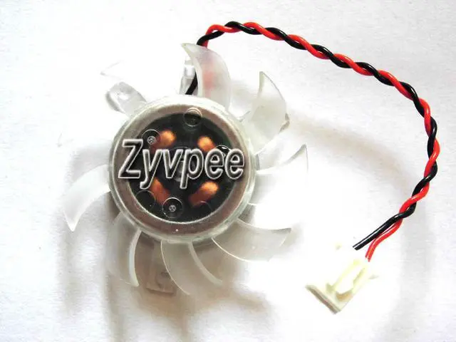 Alt view image 2 of 2 - Zyvpee everflow T124010SL 12V 0.1A 2 wires 2 pins vga cooling fan