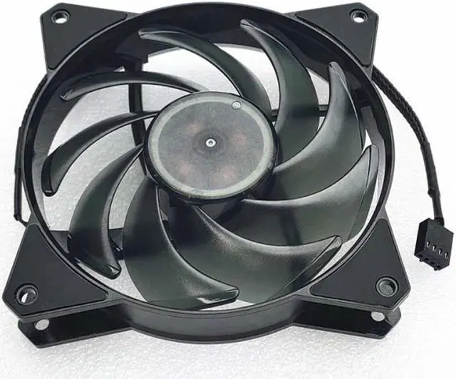 Alt view image 2 of 3 - 120mm Cooling Fan MF120R DF1202512RFMN 2V 0.37A 4 Wires 4 Pins RED Led Power Case Cooler