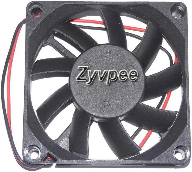 Alt view image 3 of 3 - 70mm CPU Cooling 7015H12B ND3 12V 0.4A 2 Wires 2 Pins Case Fan 70*15mm  Zyvpee