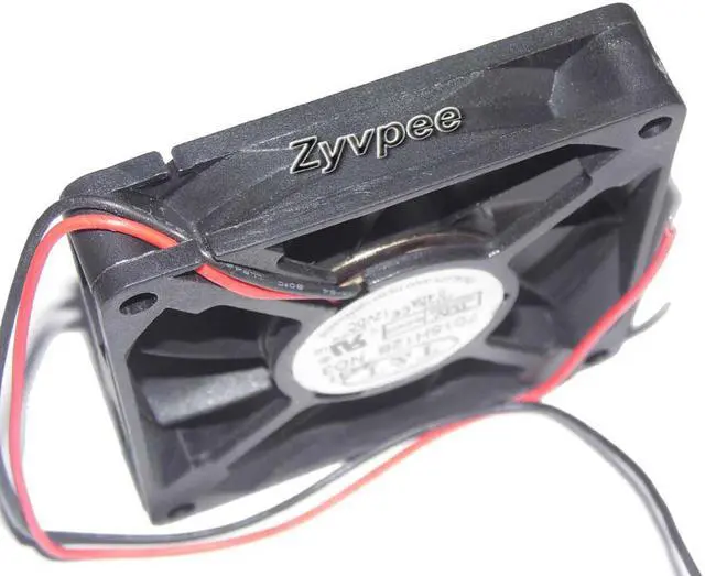 Alt view image 2 of 3 - 70mm CPU Cooling 7015H12B ND3 12V 0.4A 2 Wires 2 Pins Case Fan 70*15mm  Zyvpee