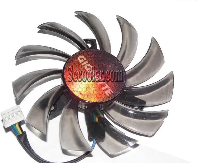 Alt view image 2 of 2 - Vga Video Card Cooling T128010SU 12V 0.35A 4 Wires 4 Pins Frameless Cooler