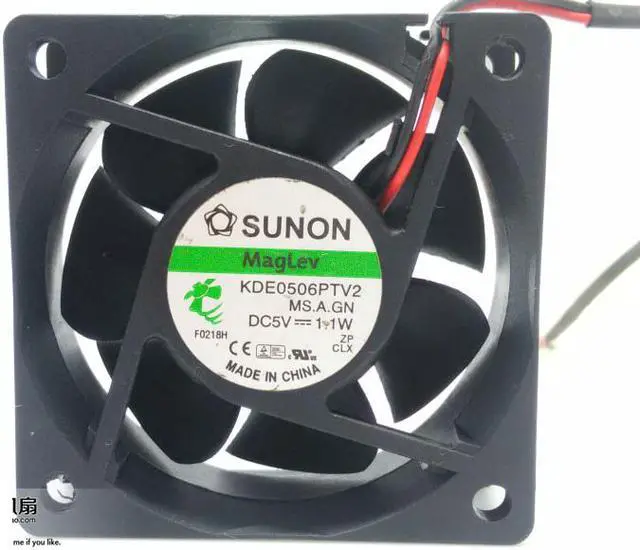 Main image of 60mm PC Server Cooling KDE0506PTV2 5V 1.1W 2 Wires Case Fan 60*25mm