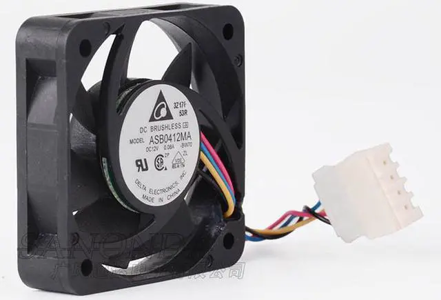 Alt view image 2 of 5 - 40mm Switch Cpu Cooling ASB0412MA 12V 0.08A 4 Wires 4cm Case Fan 40*10mm