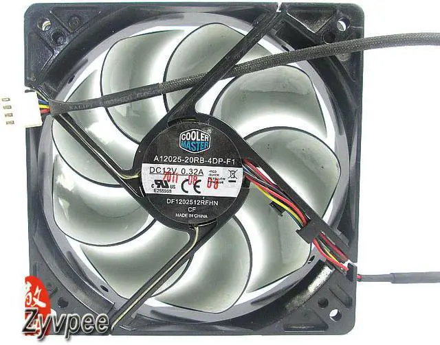 Main image of 120mm Power Cooling A12025-20RB-4DP-F1 DF1202512RFHN DC 12V 0.32A 4 Wires 4 Pins 12CM Case Fan