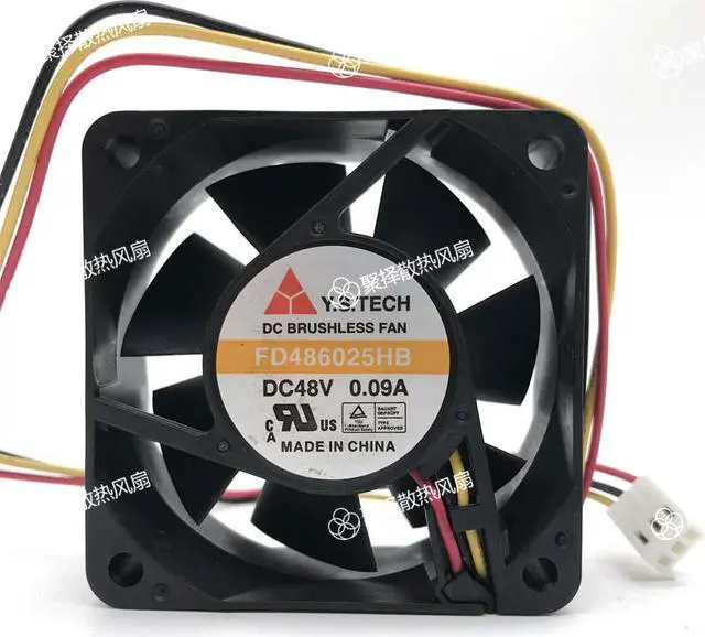 Main image of 60mm Inverter Cooling FD486025HB 48V 0.11A 3 Wires 3 Pins 6CM Case Fan