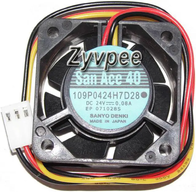 Main image of 40MM Cooling 109P0424H7D28 24V 0.08A 4015 3 Wires 3 Pins Fanuc Fan