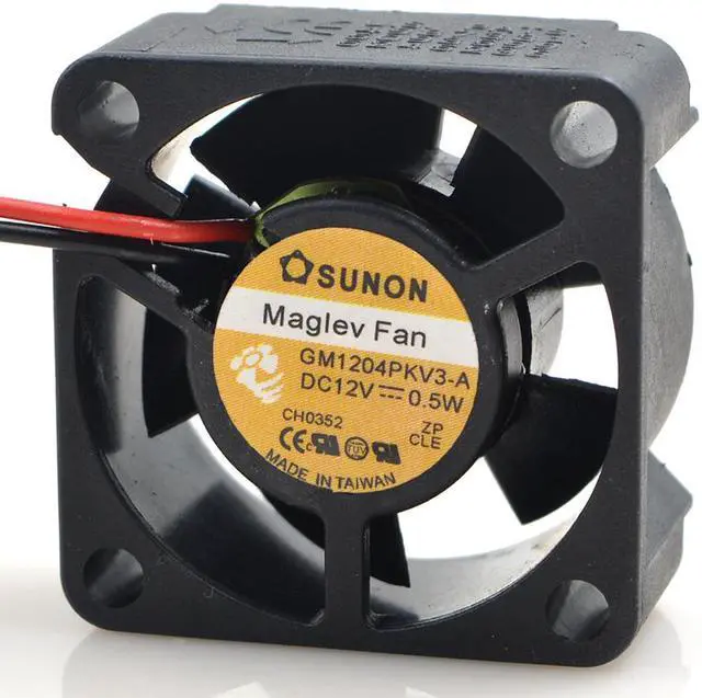 Alt view image 3 of 5 - 40MM DC PC Cooling GM1204PKV3-A 12V 0.5W 2 Wires CPU Case Fan 40*20MM