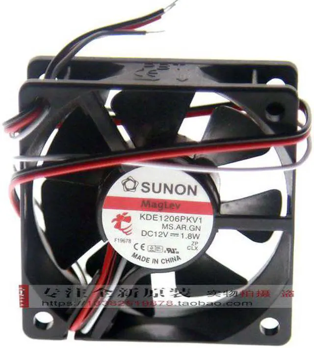 Alt view image 3 of 4 - 60MM DC Cooling FAN SUNON KDE1206PKV1 60*20mm 12V 1.8W 3 Wires 6CM CPU Case Fan