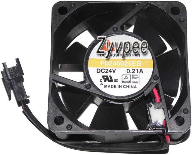 Main image of 60MM Inverter Cooling FD246025EB 24V 0,21A 2 Wires 2 pins 60*25MM 6CM Case FAN