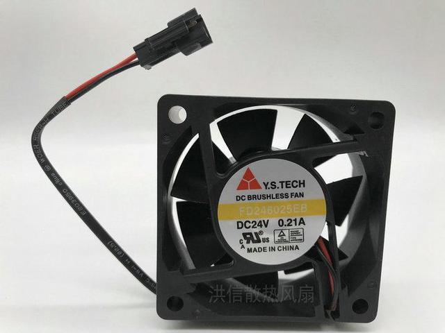 Alt view image 5 of 7 - 60MM Inverter Cooling FD246025EB 24V 0,21A 2 Wires 2 pins 60*25MM 6CM Case FAN