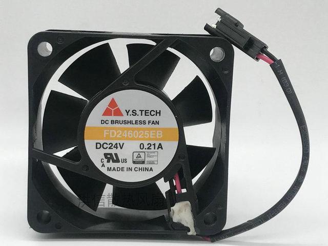 Alt view image 2 of 7 - 60MM Inverter Cooling FD246025EB 24V 0,21A 2 Wires 2 pins 60*25MM 6CM Case FAN