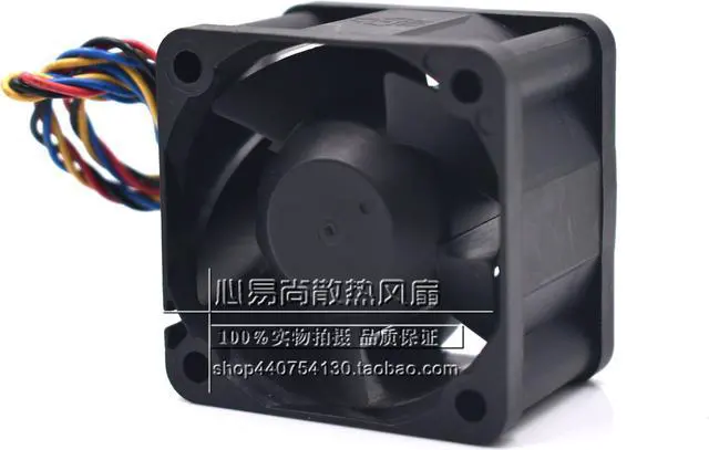 Alt view image 3 of 5 - 40mm Switch Print Cpu Cooling FFB0412SHN -SP01 12V 0.6A 4 wires 4 Pins Case Fan 40*28mm
