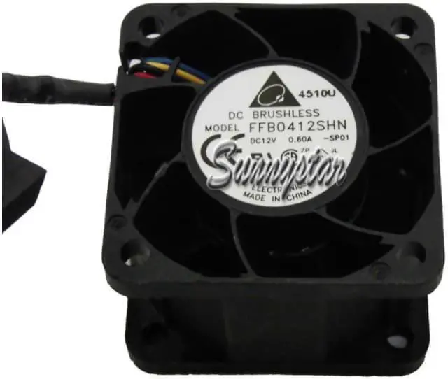 Alt view image 2 of 5 - 40mm Switch Print Cpu Cooling FFB0412SHN -SP01 12V 0.6A 4 wires 4 Pins Case Fan 40*28mm