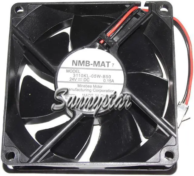 Main image of 80MM Inverter Converter Cooling NMB 3110KL-05W-B50 24V 0.15A 2 Wires 2 Pins 8CM Case Fan 80*25mm