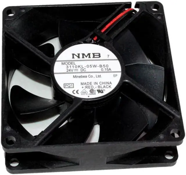 Alt view image 6 of 7 - 80MM Inverter Converter Cooling NMB 3110KL-05W-B50 24V 0.15A 2 Wires 2 Pins 8CM Case Fan 80*25mm
