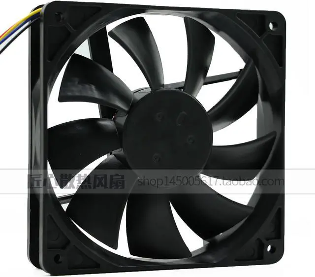 Alt view image 5 of 7 - NMB 120*25mm 4710KL-04W-B56 V05 NT747 12V 0.72A 4 Wires PWM 12CM Case fan,server cpu fan