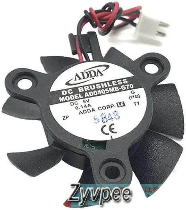 Alt view image 5 of 6 - Frameless CPU Cooling ADDA AD0405MB-G70 5V 0.14A 2 Wires VGA Video Card Fan