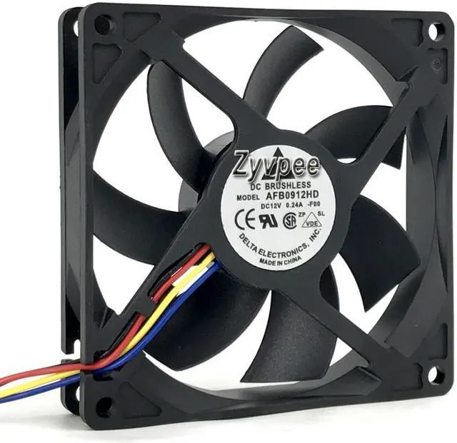 Main image of 4 Wires 90MM Power Cooling Delta AFB0912HD 12V 0.24A 9cm Case Fan 90*20mm