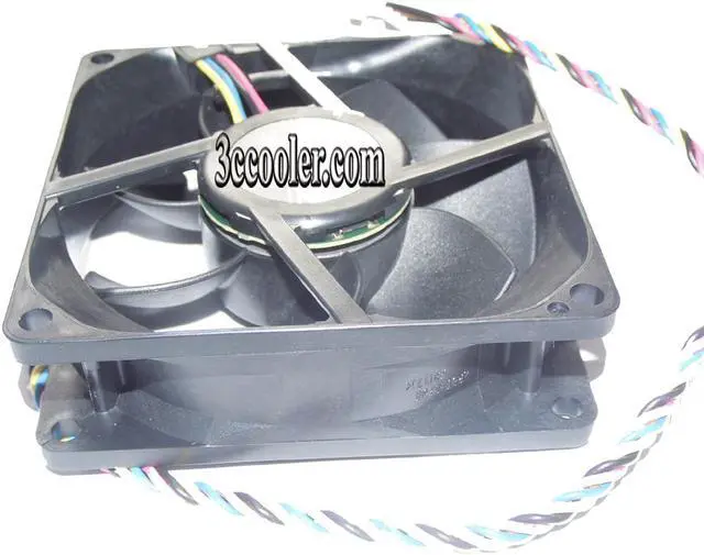 Alt view image 3 of 6 - 80mm Case Fan Zyvpee NIDEC 8025 L80T12NS1A7-57 12V 0.38A 4 Wires Cooling