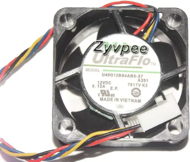 Main image of 40mm Cooling NIDEC 4020 U40G12BS4AB5-57 A251 12V 0.12A 4 wiers 4 Pins Case Fan