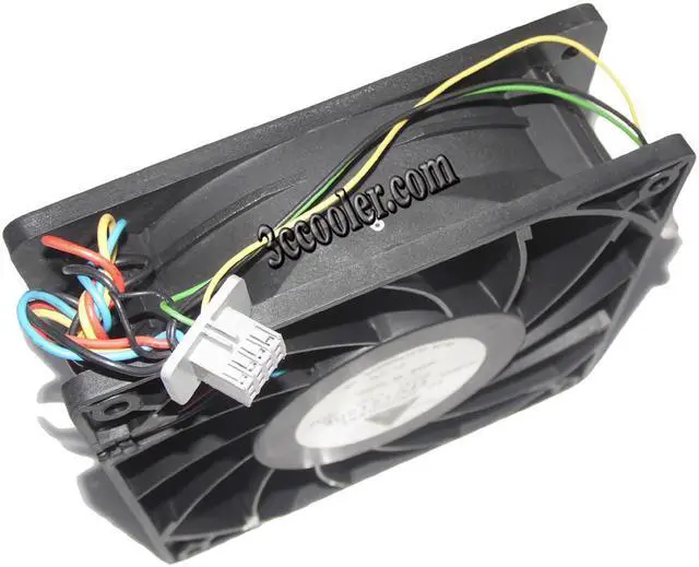 Alt view image 4 of 6 - 120mm Server Cooling Delta 12038 FFC1212DE 12V 2.4A 4 Wire with light Axial Fan