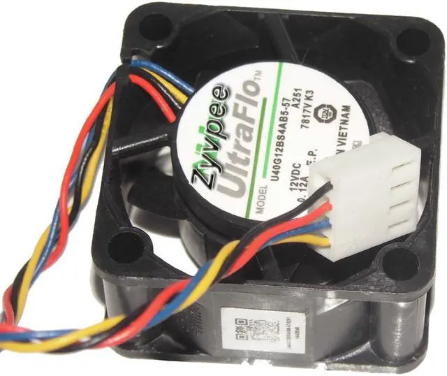 Alt view image 3 of 5 - 40mm Cooling NIDEC 4020 U40G12BS4AB5-57 A251 12V 0.12A 4 wiers 4 Pins Case Fan