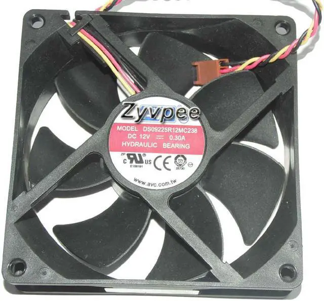 Main image of 92mm Case Fan AVC 9225 DS09225R12MC238 12V 0.3A 3 Wires Cooling