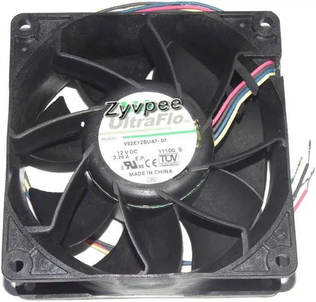 Main image of 90mm Inverter Cooling Nidec 9238 V92E12BUA7-07 12V 3.24A 4 Wires Case Fan