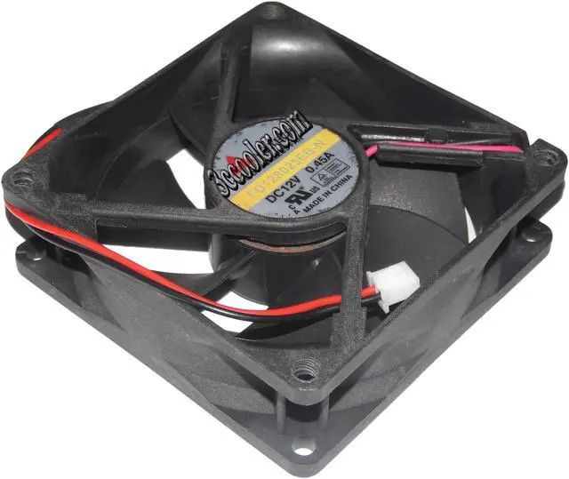 Alt view image 4 of 5 - 80mm Case Fan Y.S.TECH 80*25mm FD128025EB-N 12V 0.45A 2 Wires Cooling