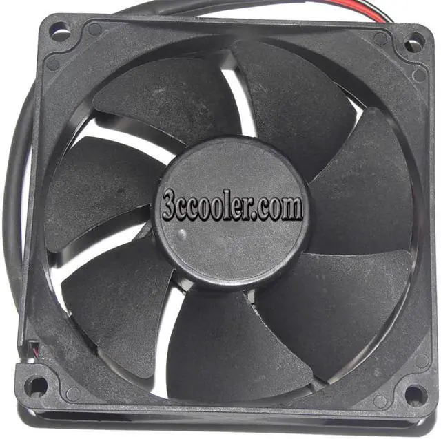 Alt view image 5 of 5 - 80mm Case Fan Y.S.TECH 80*25mm FD128025EB-N 12V 0.45A 2 Wires Cooling