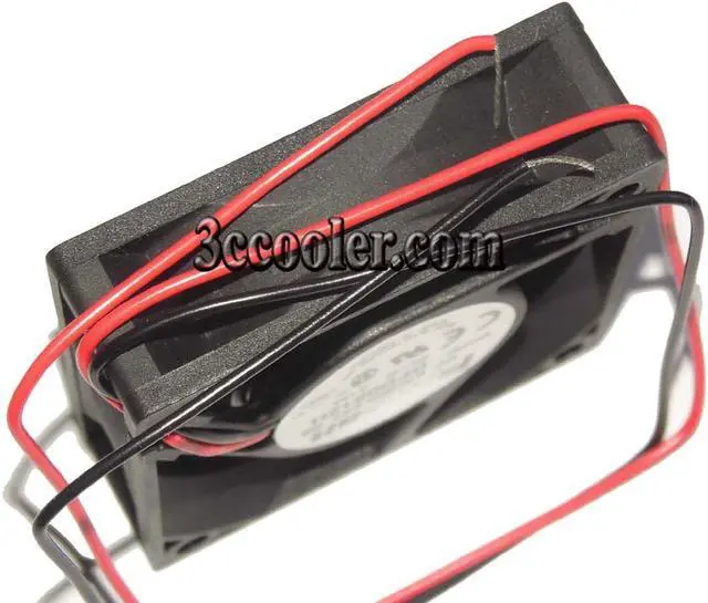 Alt view image 3 of 5 - Fonsan/Delta DFD0612H 60*20mm DC12V 0.15A 2 wires 2 pins Ball bearing 6cm case fan