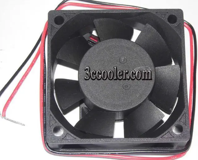 Alt view image 2 of 5 - Fonsan/Delta DFD0612H 60*20mm DC12V 0.15A 2 wires 2 pins Ball bearing 6cm case fan