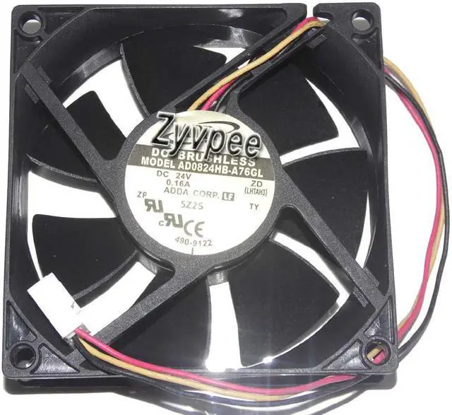 Main image of Zyvpee ADDA 8025 AD0824HB-A76GL 24V 0.16A 3 Wires 80mm Inverter Fan