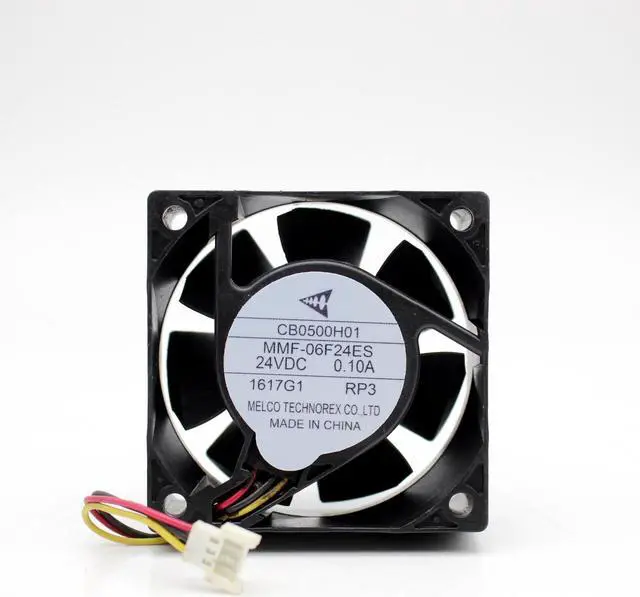 Alt view image 3 of 7 - 60MM Mitsubishi MR-J3 CB0500H01 MMF-06F24ES-RP3 24V 3 wires Inverter Fan
