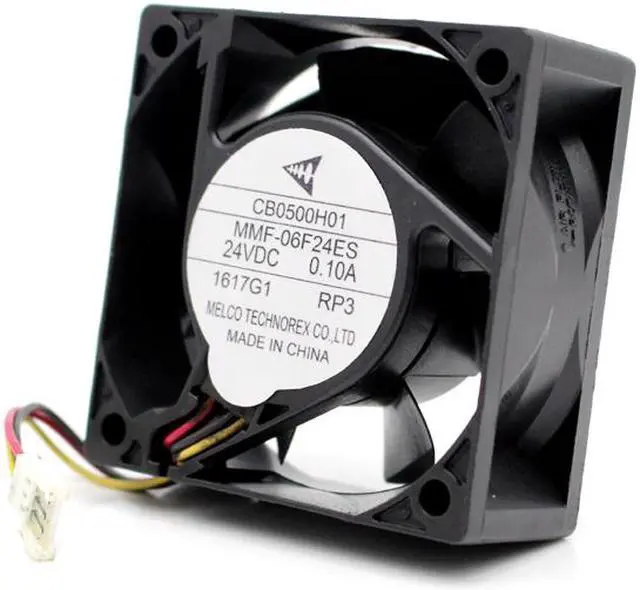 Alt view image 6 of 7 - 60MM Mitsubishi MR-J3 CB0500H01 MMF-06F24ES-RP3 24V 3 wires Inverter Fan