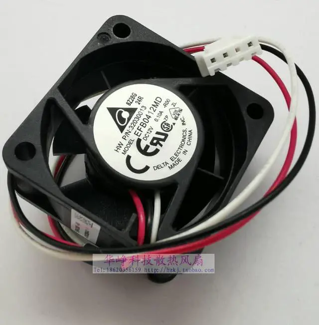 Alt view image 4 of 7 - 40MM Cooling Fan Delta EFB0412HHD 12V 0.15A 4020 Cooler for Huawei H3C H3C 3600 5600 Switch