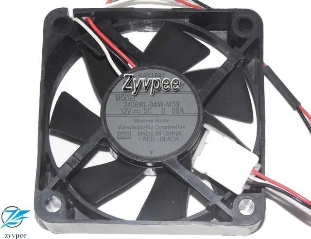 Main image of 60MM NMB 6015 2406RL-04W-M39 2406RL-04W-S39 12V 0.74A 3Wire GS01691 Cooling Fan