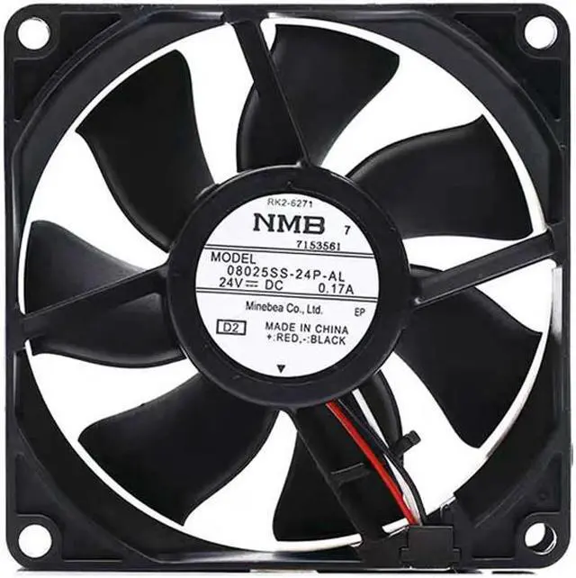 Alt view image 6 of 7 - 80MM 08025SS-24P-AL 8025 24V 0.17A 8CM 3 Wires Inverter Cooling Fan