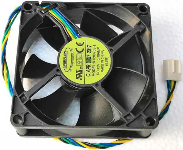 Main image of Zyvpee EVERFLOW 8025 R128025SH 12V 0.19A 2800RPM 4 Wires Computer CPU Cooler Fan
