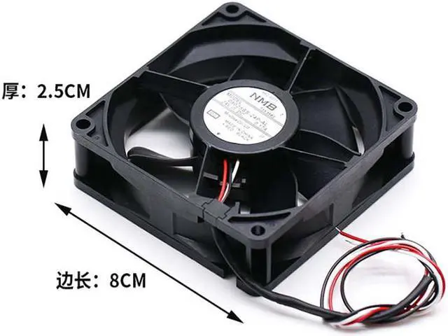 Alt view image 5 of 7 - 80MM 08025SS-24P-AL 8025 24V 0.17A 8CM 3 Wires Inverter Cooling Fan