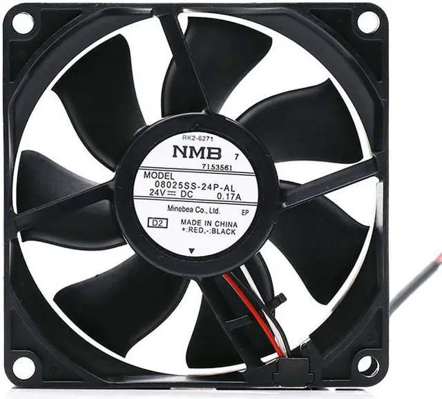 Alt view image 7 of 7 - 80MM 08025SS-24P-AL 8025 24V 0.17A 8CM 3 Wires Inverter Cooling Fan
