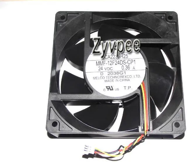 Main image of Zyvpee Melco 12CM MMF-12F24DS-CP1 CA2235H25 FR-A800 24V 0.36A 3 Wires inverter Fan for PLC ABB Yaskawa device