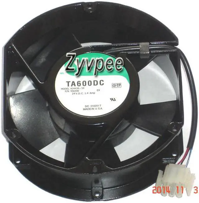 Main image of Zyvpee NIDEC TA600DC 17CM A34438-59 EX P/N 956500 24V 1.4Amp 3 Wires 3 Pins UPS fan 17CM inverter Cooler