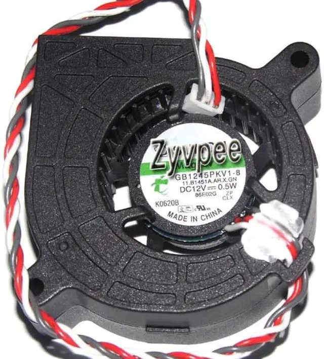 Alt view image 2 of 3 - 45MM Blower 4520 11.B1451A.AR.X.GN 12V 0.5W 3 Wires Projector Cooling