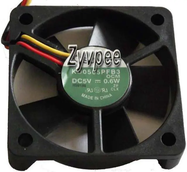 Main image of 50MM 5010 DC5V 0.6W 3 Wires 5CM cpu switch chips Cooling
