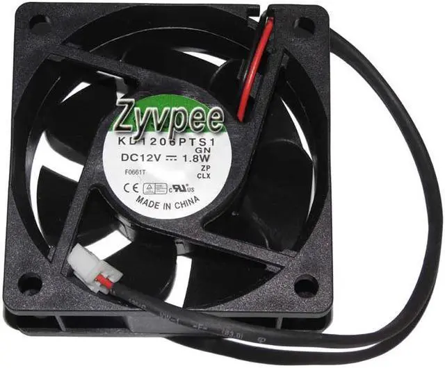 Alt view image 2 of 4 - 60MM 6025 DC12V 1.8W 2 Wires 2 Pins 6CM CPU Cooling Fan