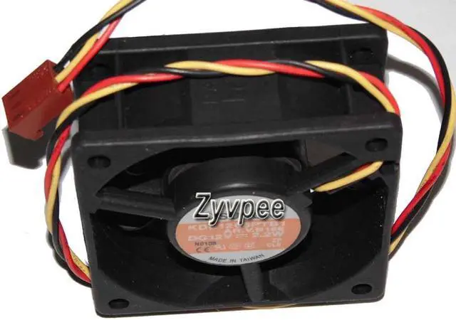 Alt view image 2 of 4 - 60MM 6025 AR.V.B166 12V 2.2W 3 Wires 3 Pins 6CM CPU Cooling