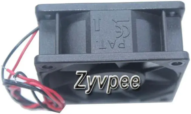 Alt view image 3 of 6 - 60MM 6025 DC12V 1.12W 2 Wires 2 Pins 6CM Case Fan for CPU IPC