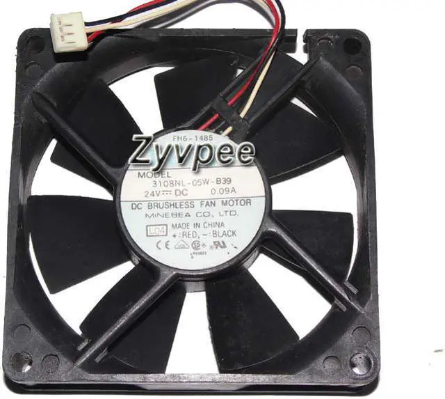 Alt view image 2 of 3 - 80MM 8025 FH6-1485 DC24V 0.09A 3 Wires 3 Pins 8CM inverter Cooling Fan